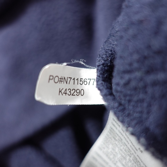 Men's | Nautica | Navy Blue Quarter Zip Pullover Fleece Sweater - Medium - Picture 7 of 10